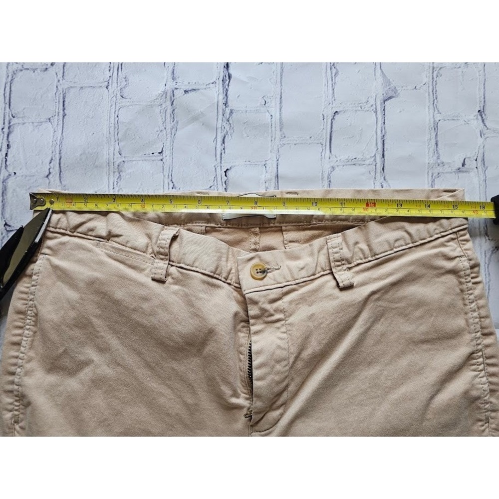 Arturo Calle Aiden Slim Fit Chino Pants Mens 32x32 Tan Khaki Cotton Trousers - Picture 14 of 14